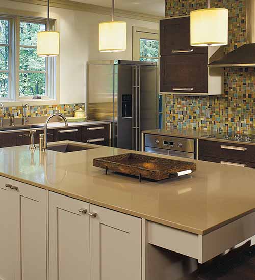 Monterey Cabinets Kitchen with Custom Opaque and Truffle